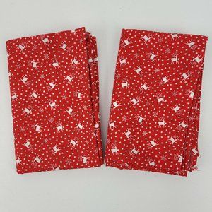 Vintage 2 Pcs 33x44" Pacific OTC Reindeer Fabric